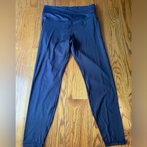 Bare Necessities Leggings Women's XL Navy blue High Waist Yoga Cross Waist